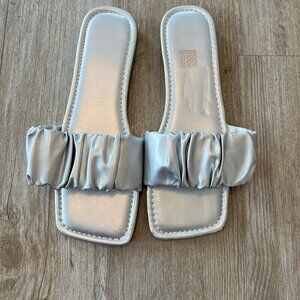 Womens Silver Casual Sandals - 43 (US 10)